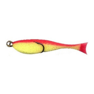 Поролоновая рыбка "Контакт"(двойник) 7см, желто-красный