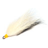 Стример рыболовный Черный-Белый 10 см оранжевая голова