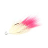 Стример рыболовный 8.5 см Белый-розовый