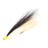 Стример рыболовный 7 см Черный-белый с желтой головой