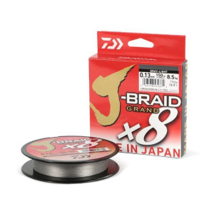 Плетеный шнур Daiwa J-Braid Grand X8 135м 0,06мм gray-light